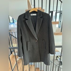 Houndstooth Zara Coat